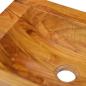 Preview: Waschbecken Massivholz Teak 50x35x10 cm