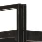 Preview: Bücherregal 3 Fächer Schwarz 90x30x80 cm Mango Massivholz