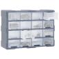 Preview: Multi-Schubladen-Organizer 16 Schubladen 52x16x37 cm