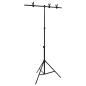 Preview: ARDEBO.de - Hintergrundst?nder T-Form Schwarz 91x60x(70-200) cm