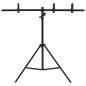 Preview: Hintergrundst?nder T-Form Schwarz 91x60x(70-200) cm