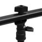Preview: Hintergrundst?nder T-Form Schwarz 91x60x(70-200) cm