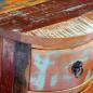 Preview: Beistellschrank mit 3 Schubladen Altholz Massiv