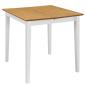 Preview: Esstisch Ausziehbar Weiß (80-120)x80x74 cm MDF