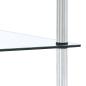 Preview: Regal mit 4 Ablagen Transparent 40x40x100 cm Hartglas