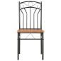 Preview: Esszimmerstühle 4 Stk. Braun MDF