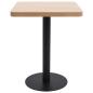 Preview: Bistrotisch Hellbraun 60x60 cm MDF