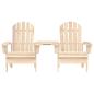 Preview: Adirondack-Gartenstühle mit Tisch Massivholz Tanne