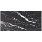 Preview: ARDEBO.de - Tischplatte Schwarz 100x50 cm 6 mm Hartglas in Marmoroptik