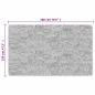 Preview: Teppich Waschbar Schwarz und Grau 120x180 cm