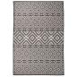 Preview: ARDEBO.de - Outdoor-Teppich Flachgewebe 160x230 cm Schwarz Gestreift