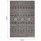Preview: Outdoor-Teppich Flachgewebe 160x230 cm Schwarz Gestreift