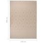Preview: Outdoor-Teppich Flachgewebe 140x200 cm Braun Gestreift