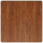Preview: Tischplatte Quadratisch Dunkelbraun 80x80x4cm Behandelte Eiche