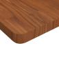 Preview: Tischplatte Quadratisch Dunkelbraun 80x80x4cm Behandelte Eiche