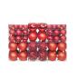 Preview: ARDEBO.de - 100-tlg. Weihnachtskugel-Set 3/4/6 cm Rot