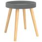 Preview: Beistelltisch Grau 38x38x40 cm Holzwerkstoff Massivholz Kiefer