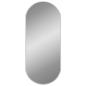 Preview: Wandspiegel Silbern 70x30 cm Oval