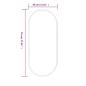 Preview: Wandspiegel Silbern 70x30 cm Oval