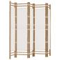 Preview: 5-tlg. Paravent Faltbar 200 cm Bambus und Canvas