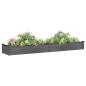 Preview: Hochbeet mit Einsatz Grau 240x45x25 cm Massivholz Tanne