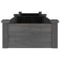 Preview: Hochbeet mit Einsatz Grau 240x45x25 cm Massivholz Tanne