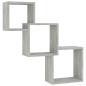 Preview: W?rfel-Wandregale Betongrau 68x15x68 cm Holzwerkstoff