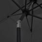 Preview: Sonnenschirm mit LED-Beleuchtung und Alu-Mast 300 cm Anthrazit