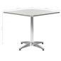 Preview: Gartentisch Silbern 80x80x70 cm Aluminium
