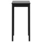 Preview: Bartisch MDF Schwarz 55x55x107 cm