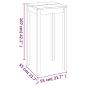 Preview: Bartisch MDF Schwarz 55x55x107 cm