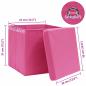 Preview: Aufbewahrungsboxen mit Deckeln 4 Stk. Rosa 32x32x32 cm Stoff