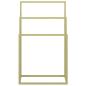 Preview: Handtuchständer Golden 48x24x79 cm Eisen