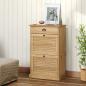 Preview: ARDEBO.de - Schuhschrank VIGO 60x35x96 cm Massivholz Kiefer