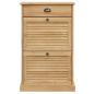 Preview: Schuhschrank VIGO 60x35x96 cm Massivholz Kiefer