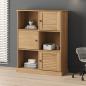 Preview: ARDEBO.de - B?cherregal VIGO 90x35x114,5 cm Massivholz Kiefer