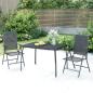 Preview: ARDEBO.de - Gartentisch Anthrazit 110x80x72 cm Stahlgitter