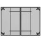 Preview: Gartentisch Anthrazit 110x80x72 cm Stahlgitter
