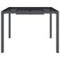 Preview: Gartentisch Anthrazit 100x100x72 cm Stahl