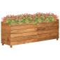 Preview: ARDEBO.de - Hochbeet 150x40x55 cm Teak Altholz und Stahl