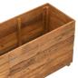 Preview: Hochbeet 150x40x55 cm Teak Altholz und Stahl