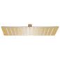Preview: ARDEBO.de - Regenbrause Edelstahl 25x25 cm Quadrat Golden