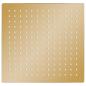 Preview: Regenbrause Edelstahl 25x25 cm Quadrat Golden