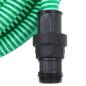 Preview: Saugschlauch mit PVC-Anschlüssen Grün 1" 7 m PVC