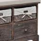 Preview: Sitzbank mit Stauraum Braun 62×33×42 cm Paulownia Holz