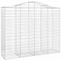 Preview: Gabione mit Hochbogen 200x50x160/180 cm Verzinktes Eisen