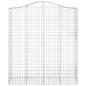 Preview: Gabione mit Hochbogen 200x50x220/240 cm Verzinktes Eisen