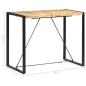 Preview: Bartisch 140 x 70 x 110 cm Massivholz Mango