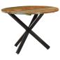 Preview: ARDEBO.de - Esstisch Rund 100x100x75 cm Altholz Massiv