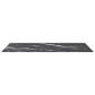Preview: Tischplatte Schwarz 120x65 cm 8 mm Hartglas in Marmoroptik
